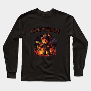 Halloween firefighter, trick or treat? Long Sleeve T-Shirt